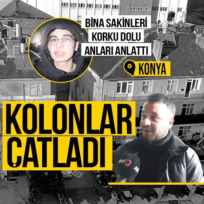 Konyada çöken binadan sağ kurtuldu! Korku dolu anları anlattı! 3 gün önce yapılan uyarıya dikkat çekti