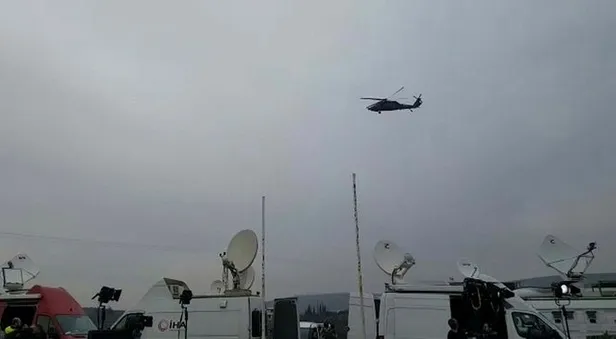 Suriye sınırında açıklama yapan Jeffrey'in İdlib'e geçmesinin ardından helikopter hareketliliği-3