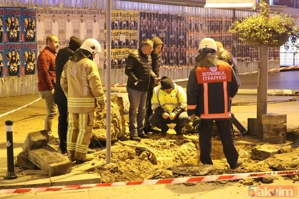 İstanbul’da iş makinesi doğal gaz borusunu patlattı