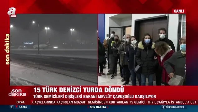 Kurtarılan 15 Türk denizci yurda döndü!