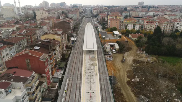 Gebze-Halkalı tren hattında son durum havadan görüntülendi-3