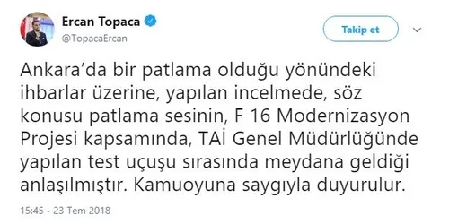 Son dakika: Ankara'da korkutan patlama!-1
