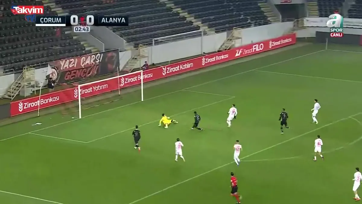 GOL: Çorum FK 0 - 1 Alanyaspor | Uchenna Ogundu