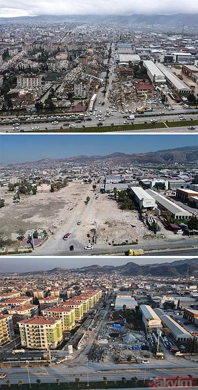 Deprem bölgesinin iki yıllık değişimi böyle görüntülendi! Hatay, Adıyaman, Malatya... - 7