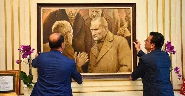 Ekrem İmamoğlu’nun Atatürk tablosu indirildi yalanı bir kez daha patladı! Beslediği trol ifşa etti