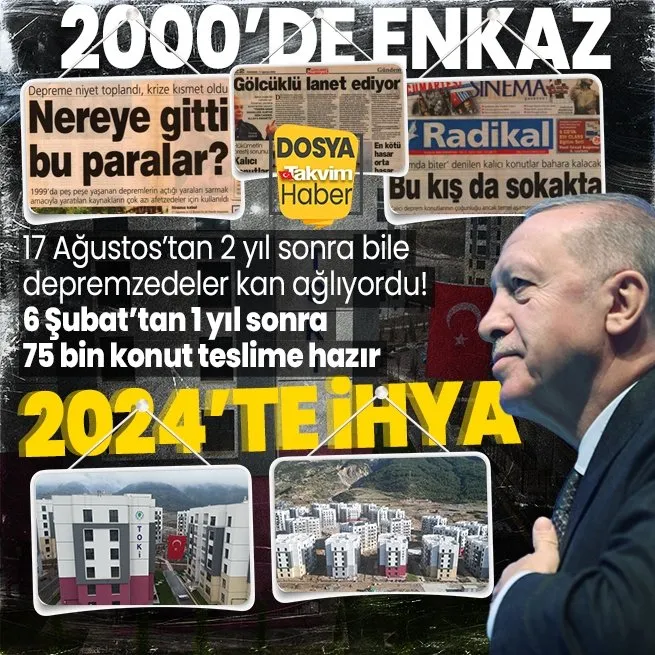 1999da enkaz altında kalan devlet artık yok! Başkan Erdoğan liderliğinde asrın felaketinin yaraları sarılıyor: 1 yılda tam 75 bin deprem konutu teslime hazır