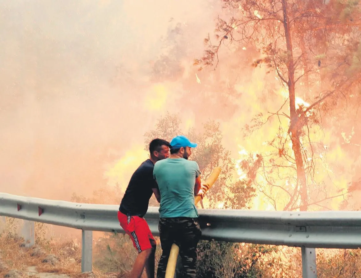 Ciğerlerimiz yandı