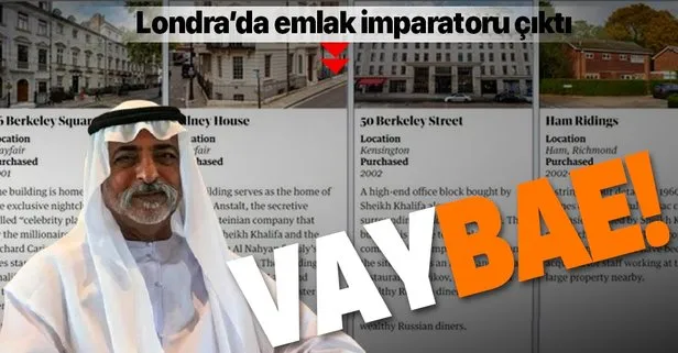 BAE lideri Londra'da emlak imparatoru çıktı