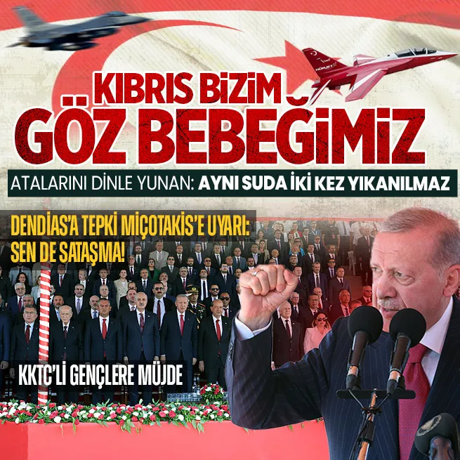 Başkan Erdoğan’dan Kıbrıs Barış Harekatı’nın 50. yılı kutlama törenlerinde önemli açıklamalar