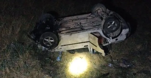 Gece yarısı feci kaza! Otomobil traktöre çarptı: 3’ü çocuk 9 yaralı