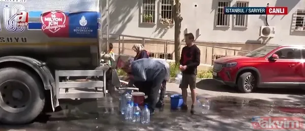 İstanbul'da 90'ları aratmayan görüntüler! Sular kesik... Mahalleli elde bidon tanker peşinde koşuyor: Perişan haldeyiz - 1