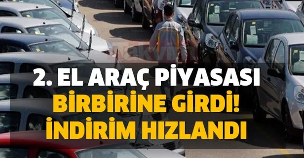 Araç piyasası birbirine girdi! İndirim hızlandı: 2. el arabada yüzde 12 indirim...