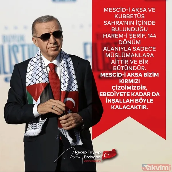 Dünyanın kilitlendiği konuşma öncesi sosyal medya yıkıldı: Filistin’in sesi Erdoğan | PalestinesVoiceErdogan - 39