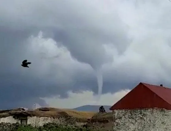 Hortum anı kamerada!