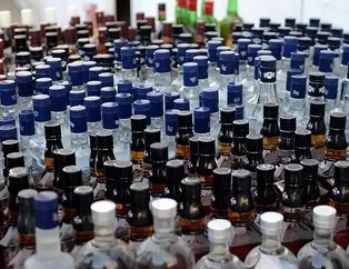 Yüzlerce şişe kaçak içki ele geçirildi