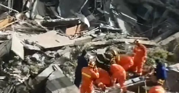 Çin'de otel binası çöktü: 8 ölü