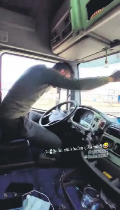 Direksiyon başında dans eden tır  şoförü pes dedirtti | Yurttan haberler