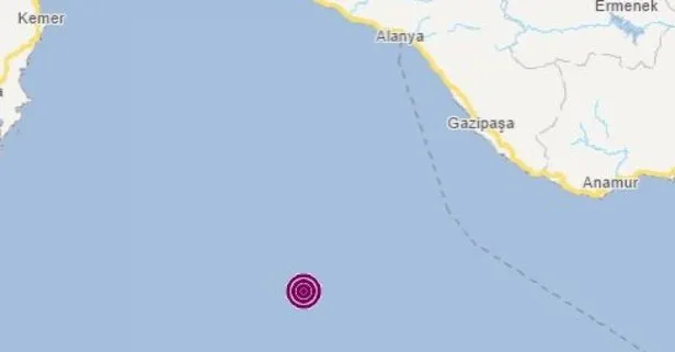 Son dakika: Akdeniz’de 3.7 büyüklüğünde deprem meydana geldi