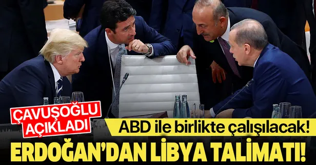 Son dakika: Bakan Çavuşoğlu açıkladı: Başkan Erdoğan ve Trump'tan Libya'da ortak çalışma talimatı