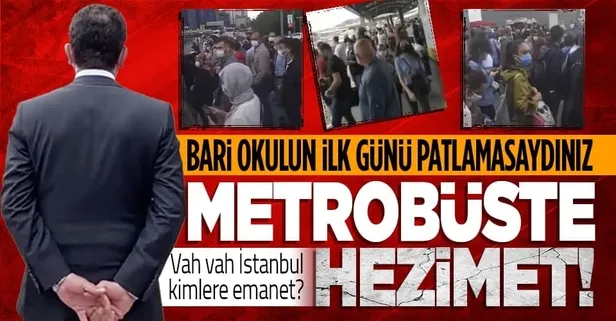 CHP'li İBB'de yine metrobüs hezimeti! Okulların açıldığı ilk günde patladılar