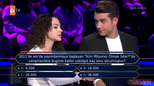 Kim Milyoner Olmak İster'de Kenan İmirzalıoğlu'ndan Yusuf Çim ve Feyza Sevil Güngör'ü pes ettiren 200 bin TL'lik 'TDK' sorusu - 17