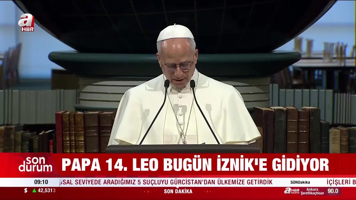 Papa 14. Leo bugün İznik'e gidiyor