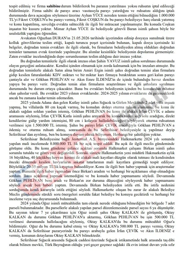 CHP'li Seferihisar Belediyesi’nde rüşvet havuzu patladı! Makamda pazarlık, çantayla teslimat-5