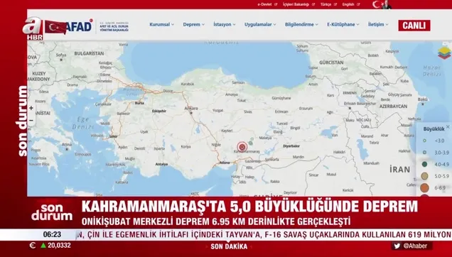Kahramanmaraş'ta bir deprem daha!