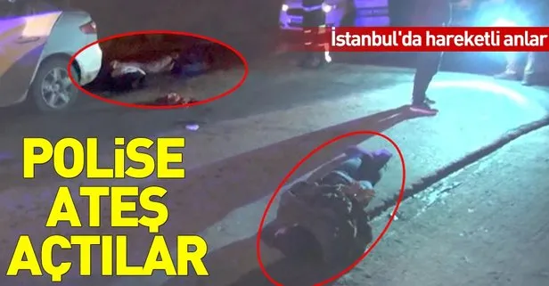 Arnavutköy’de gece yarısı hareketli dakikalar! Polise ateş açtılar