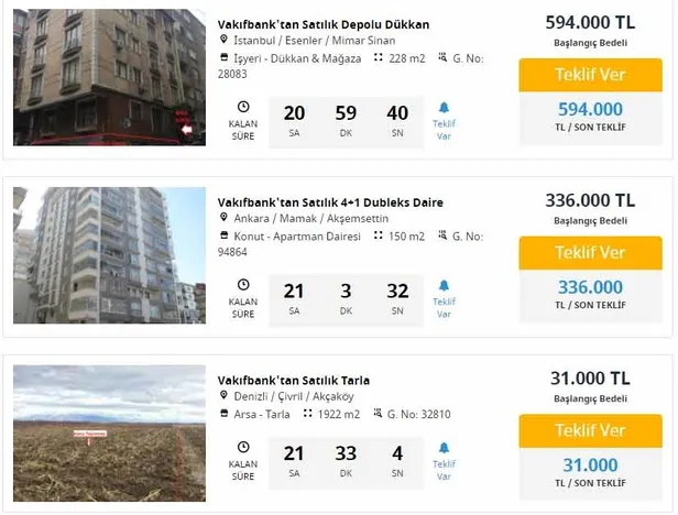 Akıllara yer edindi! 1+1 40 metrekare daire 114 bin TL! 2 kat konut imarlı arsa ise 103.000 TL! Vakıfbank apartman dairesi satıyor-4