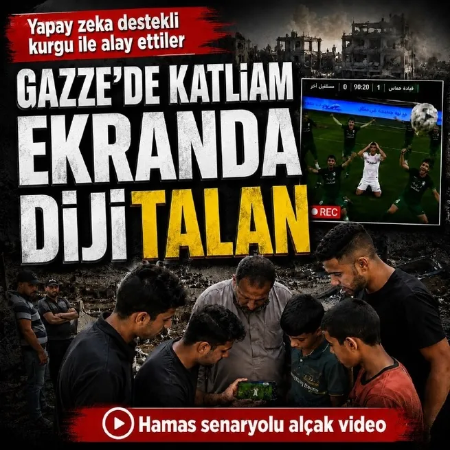 İsrail’den yapay zekalı alçak video: Gazze halkıyla alay ettiler