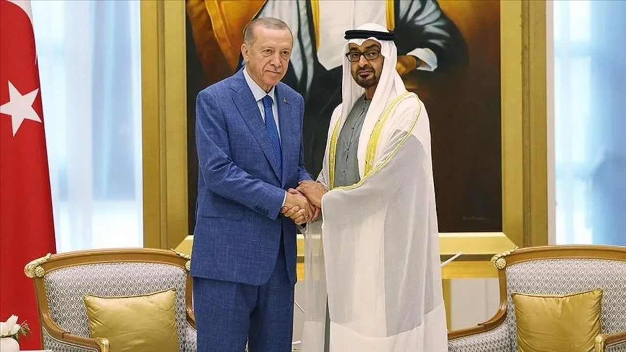 Başkan Erdoğan BAE Devlet Başkanı Şeyh Muhammed Bin Zayed Al Nahyan ile görüştü