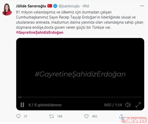 Büyük ve güçlü Türkiye yolunda ömrünü milletine adayan lider: #GayretineŞahidizErdoğan - 17