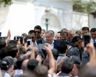Cumhurbaşkanı Erdoğan’a yoğun ilgi