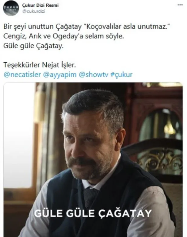 Çukur'da başrol dönemi bitti 'Gerçekleşen hayallere de mukadderat mı denir' Yaptıklarının bedelini acı acı ödeyerek dizden ayrıldı-7