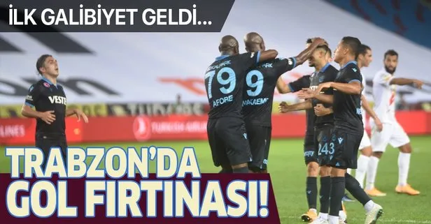 Trabzon’da gol ’Fırtına’sı! MS: Trabzsonspor 3-1 Yeni Malatyaspor