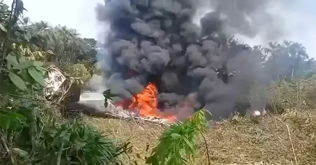 Son dakika: Kolombiya'da 110 kişiyi taşıyan askeri uçak düştü