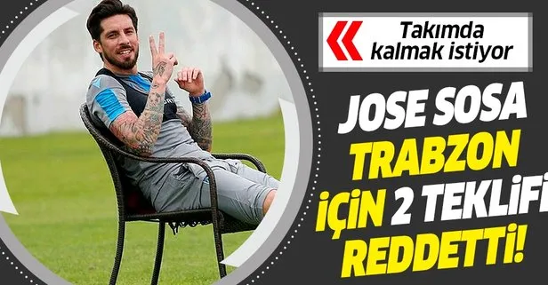 Jose Sosa Trabzonspor için 2 transfer teklifini reddetti