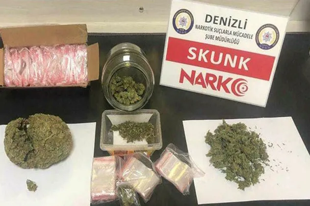 Denizli'de uyuşturucu operasyonu!