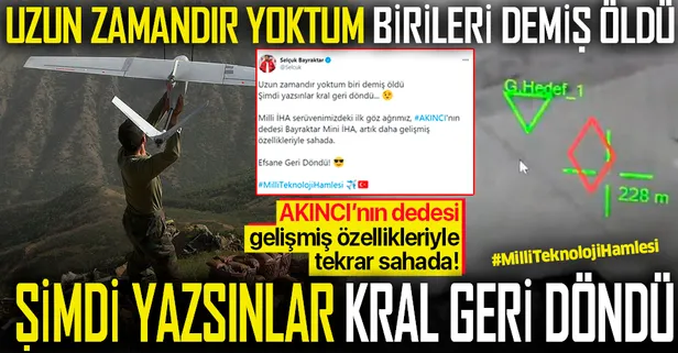 Selçuk Bayraktar duyurdu: AKINCI'nın dedesi Bayraktar Mini İHA gelişmiş özellikleriyle sahalara geri döndü