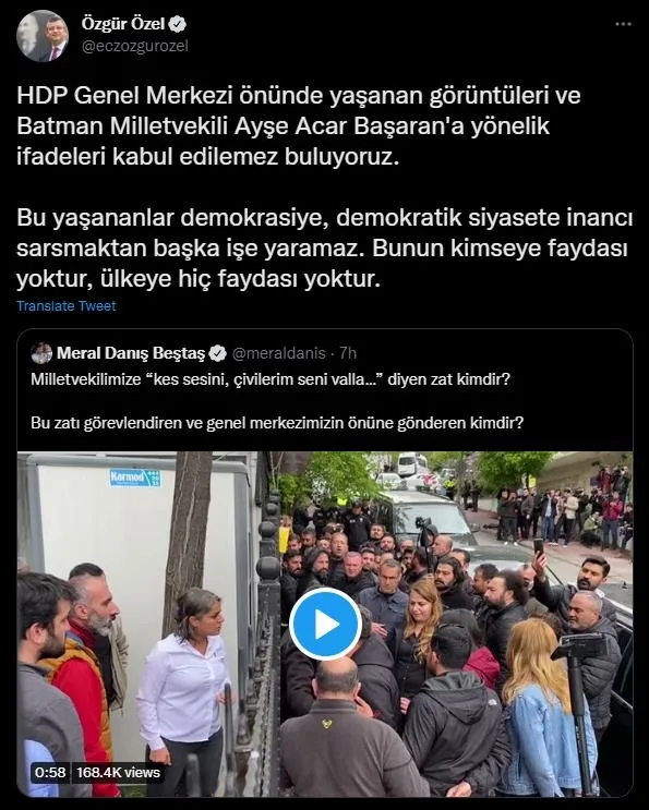 CHP'li Özgür Özel'den ittifak ortağı HDP'ye cansiparane destek! "Görüntüler kabul edilemez"-6