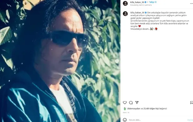 Killa Hakan'dan kahreden haber apar topar yoğun bakıma kaldırıldı! Neden yoğun bakımda olduğu merak edilen Killa Hakan'ın son durumu-3
