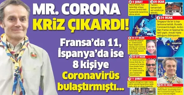 Fransa’da 11, İspanya’da ise 8 kişiye Coronavirüs bulaştırmıştı... İngiliz iş adamı Steve Walsh kriz çıkardı!