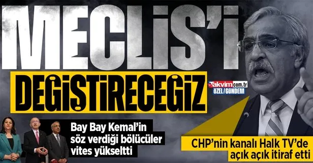 Kandil Cumhuriyet’i HDPKK Meclis’i değiştirmek istiyor! CHP’nin kanalı Halk TV’de açık açık itiraf ettiler
