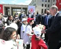 Başkan Erdoğan TBMM’de çocuklarla bir araya geldi