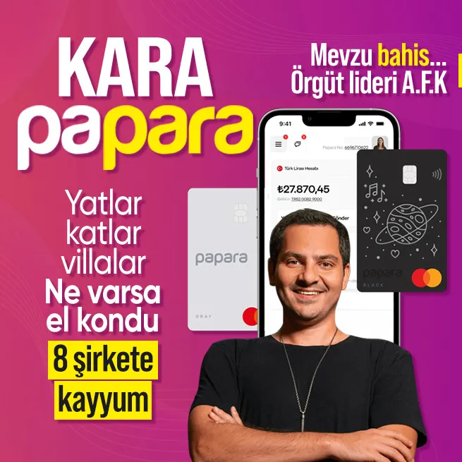 Papara’ya yasa dışı bahis operasyonu! PPR Holding ve 8 şirkete kayyum atandı: Ahmed Faruk Karslı ve 12 kişi gözaltına alındı