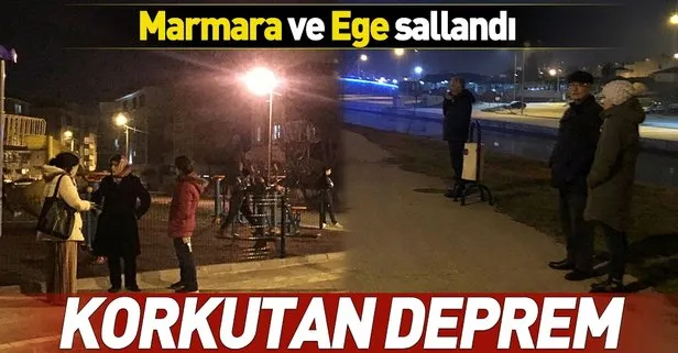 Marmara ve Ege’de korkutan deprem! Kandilli Rasathanesi son depremler...