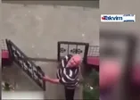 Kediyi ezdi utanmadan tepki gösterdi