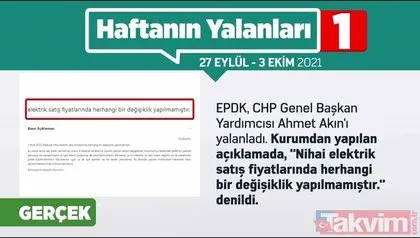 Haftalık vaka tablosu açıklandı! CHP haftayı 7 öne çıkan yalanla kapatarak performansını korudu