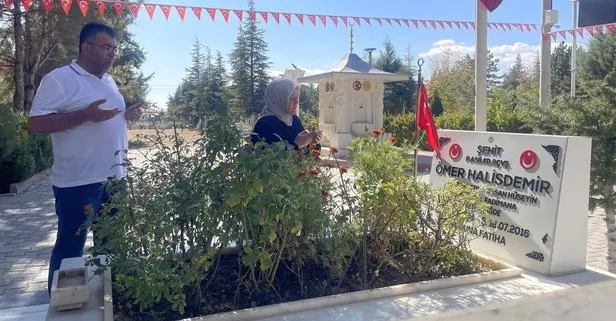 FETÖ elebaşı Gülen’in ölüm haberinin ardından 15 Temmuz direnişçilerinden Ömer Halisdemir’in kabri ziyaretçi akınına uğradı